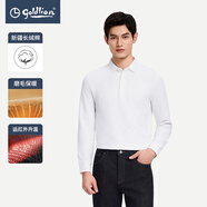 金利來（Goldlion）男裝含棉升溫保暖長袖t恤男士款2025秋冬商務(wù)休閑體恤衫 白色-00 S