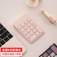 B.O.W航世 HW157 無線藍(lán)牙數(shù)字小鍵盤 可充電迷你財務(wù)辦公鼠標(biāo)套裝 會計外接usb有線筆記本電腦小鍵盤 可充電無線鍵盤-櫻花粉
