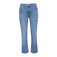 哥弟GIRDEAR/哥弟夏季爆款顯瘦彈力窄版修身九分直筒牛仔褲1100499 藝術(shù)藍 L (4碼120斤)