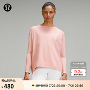 lululemon丨Back in Action 女士長袖 T 恤 透氣 LW3CE0S 水彩粉 XXS /2
