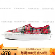 VANS范斯Authentic圣誕紅色格子英倫學(xué)院風(fēng)男女帆布鞋VN000D5K7ZG VN000D5K7ZG 紅色 36 鞋內(nèi)長(zhǎng)22.5cm