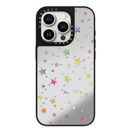 CASETIFY鏡面五角星星閃耀星辰適用蘋果iPhone16Promax手機殼15PRO新款13磁吸MagSafe潮牌14PLUS聯(lián)名女明星 繽紛幸運星 原版鏡面（強力磁吸版） iPhone 15