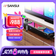 山水（SANSUI）回音壁 家庭KTV音響套裝 電視音響 家庭影院 客廳藍牙卡拉OK音箱 91H影院級尊享版（單麥）