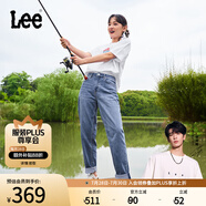 Lee【張凌赫代言】春夏411舒適高腰小直腳五袋款藍(lán)色水洗女牛仔褲 淺藍(lán)色(25褲長) 27(110-120斤可選)