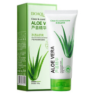 泊泉雅蘆薈補水嫩膚保濕水 水潤護膚改善干燥爽膚水 精華乳護膚品 【泊泉雅】蘆薈潔面乳100g(新)