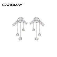 CAROMAY蝴蝶結(jié)耳環(huán)女輕奢耳釘高端首飾情人節(jié)禮物送女友老婆實用耳飾走心 蝴蝶結(jié)流蘇耳環(huán)【愛心盒】