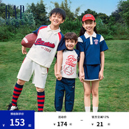 Gap女童夏季撞色polo領(lǐng)短袖T恤短裙套裝兒童裝運動465409 海軍藍(lán) 140cm(10-11歲)亞洲尺碼