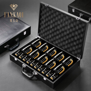 梵卡奇（FANKAQI）金箔白酒杯套裝分酒器家用小酒杯酒壺高檔酒具送長輩喬 金箔豪華皮箱裝【10壺10杯】