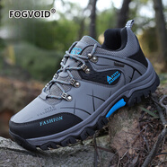 FOGVOID輕奢品牌登山鞋2025新款戶外登山鞋男低幫系帶防滑耐磨徒步運(yùn)動(dòng)鞋 8517灰色 40