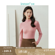 茵曼（INMAN）【明星大秀同款】立體花朵毛衣外套女2025年季新款針織 淺粉紅-18346142A XL