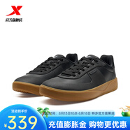 特步（XTEP）門店同款不塵板鞋2025夏秋新品百搭運(yùn)動(dòng)休閑小白鞋 黑 40