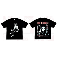 雪德雅（XUEDEYA）恐怖衣服咒怨:The:Grudge:經(jīng)典鬼片恐怖電影美式街頭復(fù)古重口味長(zhǎng) 黑色短袖 XS :90-100斤