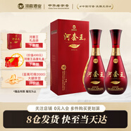 河套酒業(yè)（HETAOLIQUOR）河套王 52度 內(nèi)蒙古濃香型高度白酒 宴請(qǐng)送禮自飲 52度 500mL 2瓶 品格10雙瓶