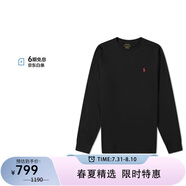 Polo Ralph Lauren男士圓領(lǐng)長(cháng)袖休閑T恤衫710671467001 黑色 XL
