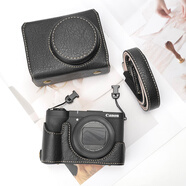 享創(chuàng)星佳能g7x2相機(jī)包g7x3保護(hù)套佳能g7xmark3保護(hù)殼皮套微單相機(jī)套配 佳能v1全包黑色保護(hù)套+鋼化膜