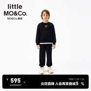 little MO&Co.親子裝 little moco童裝25秋裝新款男女童長(zhǎng)袖衛(wèi)衣長(zhǎng)褲套裝運(yùn)動(dòng)風(fēng)