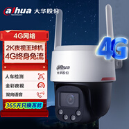 dahua大華400萬(wàn)4G監(jiān)控?cái)z像頭雙光全彩夜視攝影機(jī)云臺(tái)球機(jī)室外防水手機(jī)遠(yuǎn)程無(wú)限流量使用DH-P4A-4G 300萬(wàn)夜視王無(wú)限流量版 無(wú)內(nèi)存卡【贈(zèng)64G】