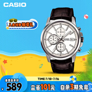 卡西歐（CASIO）手表男三盤簡(jiǎn)約夜光顯示學(xué)生考試石英表男友禮物MTH-5001L-7A