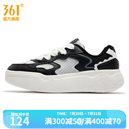 361度女運動鞋秋季新款361度女板鞋 羽毛白/曜石黑 39