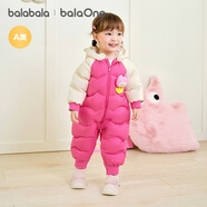 巴拉巴拉balaOne童裝兒童羽絨服連體衣2025冬裝哈衣爬服萌趣208425120204