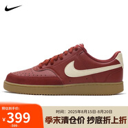 耐克NIKE男子休閑鞋 COURT VISION 運動(dòng)鞋IB2998-600紅白棕40