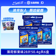 炫邁無糖口香糖 薄荷鮮果味28片*6盒 糖果零食清新口氣