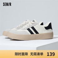 Semir德訓(xùn)鞋男鞋春秋季休閑鞋子板鞋運(yùn)動(dòng)鞋男SFYM233656 白黑 39