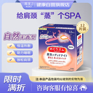 花王（KAO）晚安蒸汽發(fā)熱貼放松肩頸熱敷舒適12片無香舒緩壓力頸貼進(jìn)口