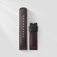 愛(ài)勒AGELOCER/艾戈勒大爆炸原裝手表帶正品 5804j4紅線(xiàn)黑皮