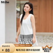 MsShe【14支糯米絨&重工釘珠】大碼女裝秋冬蕾絲花邊背心毛衣套裝 U領(lǐng)背心-純白色現(xiàn)貨 2XL