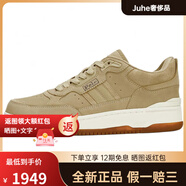 拉夫勞倫（Ralph lauren）PoloMastersSport絨面革圓頭系帶低幫板鞋男款棕色 39