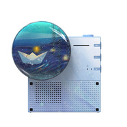 HYUNDAI懷舊唱片藍牙5.3音箱音樂(lè )播放器送朋友流沙版小音響桌面無(wú)線(xiàn)小巧 漸變藍一帆風(fēng)順