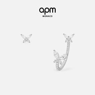 APM Monaco不對稱蝴蝶耳環(huán)時尚飾品耳飾七夕情人節(jié)禮物送女友送老婆