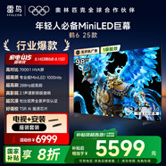 TCL雷鳥(niǎo) 京東聯(lián)合首發(fā) 鶴6 25款 98英寸【底座送裝一體】MiniLED國家補貼98/100英寸電視機98S595C-A