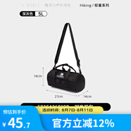 駱駝戶外運(yùn)動(dòng)單肩包男女斜挎包健身小包休閑挎包單肩背包時(shí)尚駝包 573C426019B，黑色