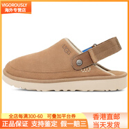 UGGGoldencoast Clog 二層牛皮 簡約舒適 低幫 時尚涼拖 男款 沙色 沙色 40
