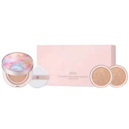 歐蕙（OHUI）氣墊CC粉底液歐惠氣墊C奇跡水分CC霜含替換芯防曬提亮遮瑕女神 歐蕙1正2替換裝花朵氣墊套裝  45