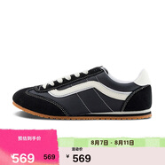 VANS范斯官方Super Lowpro復(fù)古薄底T頭運動鞋 黑色白側(cè)邊   40   