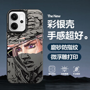 薯殼工作室 適用OPPOReno14手機殼Reno14pro新款承太郎動(dòng)漫二次元磨砂全包防摔保護套潮牌卡通創(chuàng  )意男款 月光黑C-杰洛杰洛M RENO14