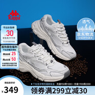 卡帕（Kappa）男鞋夏季網(wǎng)面運動(dòng)鞋子男款網(wǎng)鞋增高老爹鞋休閑跑步鞋 經(jīng)典白 40.5