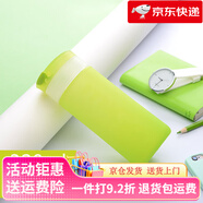 MiGo玻璃杯便攜玻璃杯女耐熱防摔水杯拎手繩ins可愛隨手杯茶水保溫杯 320ml青苔