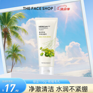 菲詩小鋪（THE FACE SHOP）洗面奶女溫和清潔干皮草本泡沫豐富潔面膏男 綠豆170g-收縮毛孔