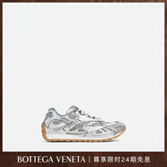 BOTTEGA VENETA[禮物]葆蝶家男女同款ORBIT運(yùn)動(dòng)鞋bv鞋 銀色-白色-光纖白-女款 38