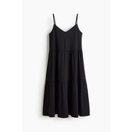HM2025夏季新款女裝分層吊帶連衣裙1292672 黑色 XXS 150/76XXS