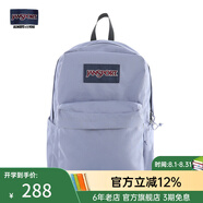 JANSPORT杰斯伯書(shū)包輕便雙肩包男女旅行包簡(jiǎn)約背包電腦包學(xué)生校園 4QUELA6薰衣草紫-隔層+側(cè)袋-25年