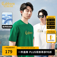 卡賓（CABBEEN）【涼感】燙印LOGO短袖T恤男2024夏季新款潮流冰絲情侶裝上衣 漂白色02 L /175/50