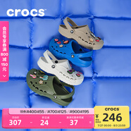 卡駱馳crocs洞洞鞋貝雅男鞋女鞋輕便耐磨一腳蹬拖鞋休閑鞋|10126 軍綠色-309 41 /42(260mm)
