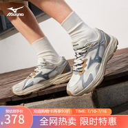 美津濃（MIZUNO）【RACER S】軟底輕便運(yùn)動(dòng)跑步鞋男女同款緩震透氣休閑慢跑鞋 01/日系丹寧 36 (225mm)