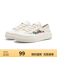 Semir官方正品女鞋板鞋春季新款兩穿一腳蹬女士休閑時(shí)尚小白鞋厚底鞋女 米色 37