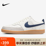 耐克NIKE板鞋男復古COURT VISION運動鞋HF1068-133帆白/深藏青42